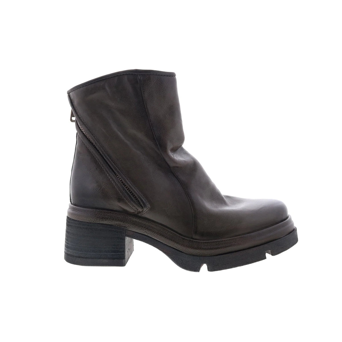 Edgar Womens Brown Leather Zipper Casual Dress Boots