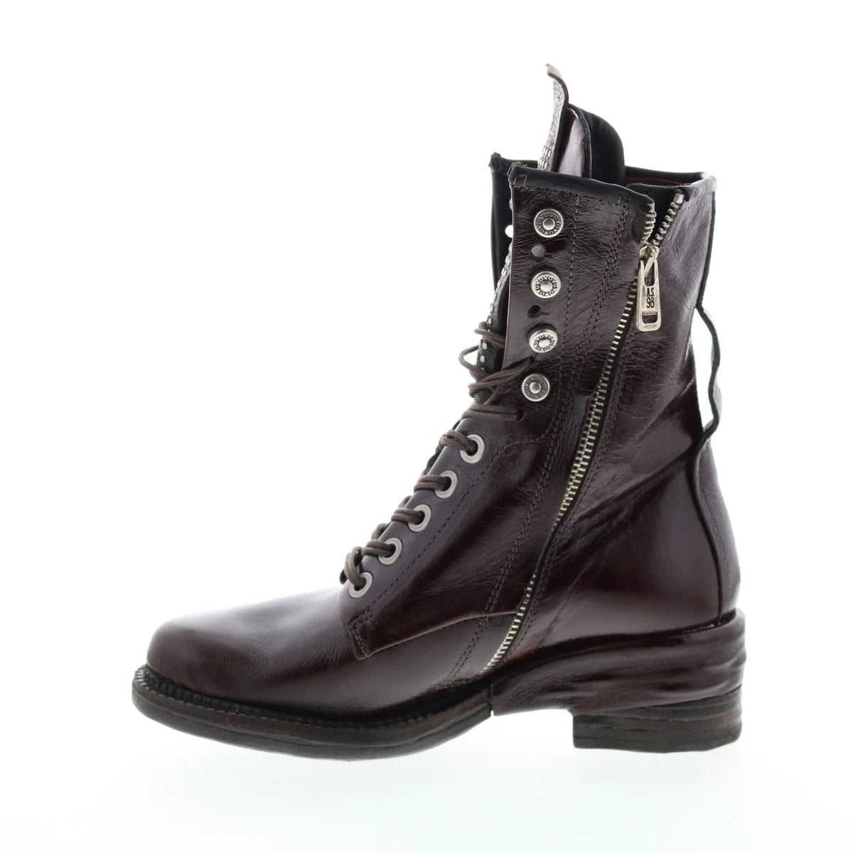 Saunder A23208-201 Womens Brown Leather Lace Up Casual Dress Boots