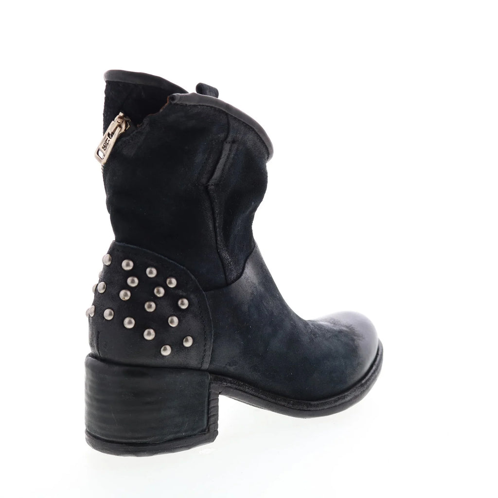 Orrin 548204-301 Womens Black Leather Zipper Casual Dress Boots