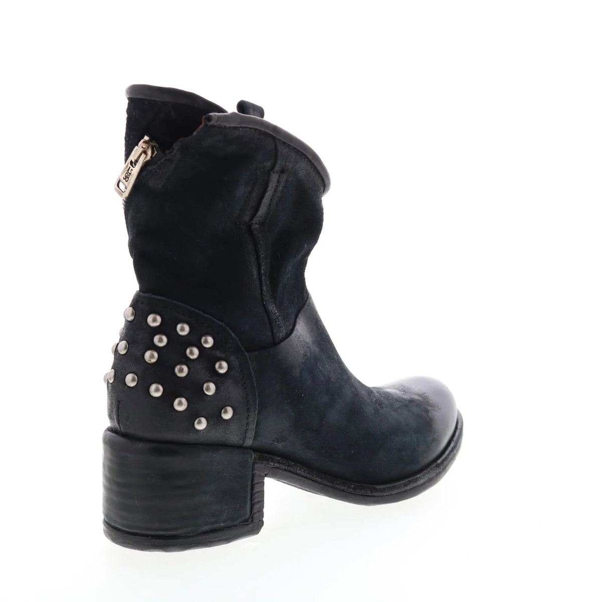 Orrin 548204-301 Womens Black Leather Zipper Casual Dress Boots