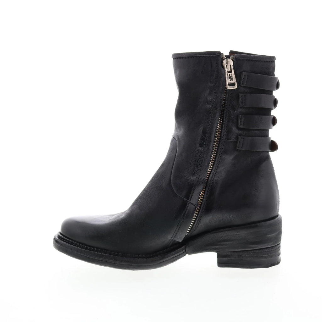 Spero A23215-301 Womens Black Leather Hook & Loop Casual Dress Boots