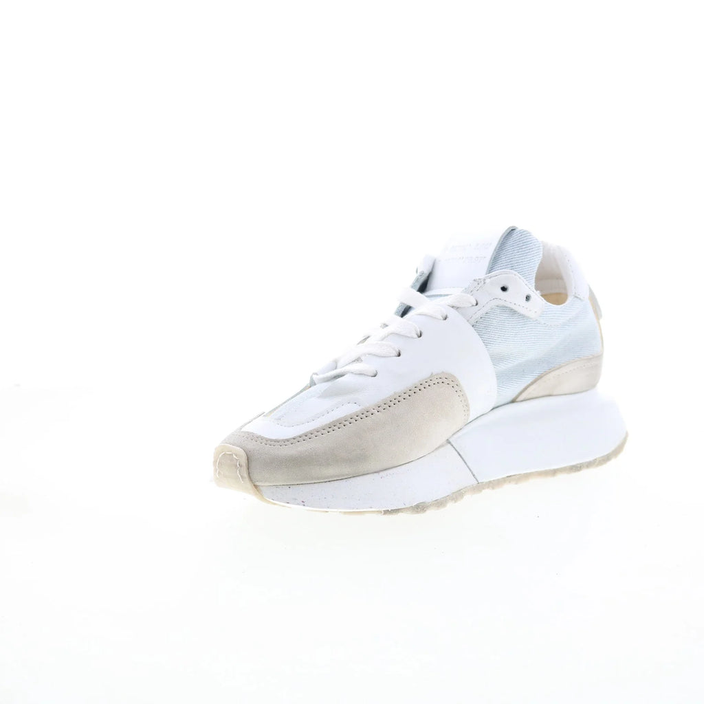 Evander Womens White Synthetic Lace Up Lifestyle Sneakers Shoes