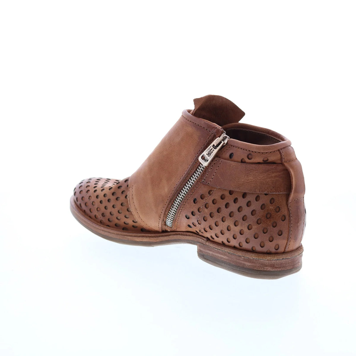 Zari 630253-101 Womens Brown Leather Ankle & Booties Boots