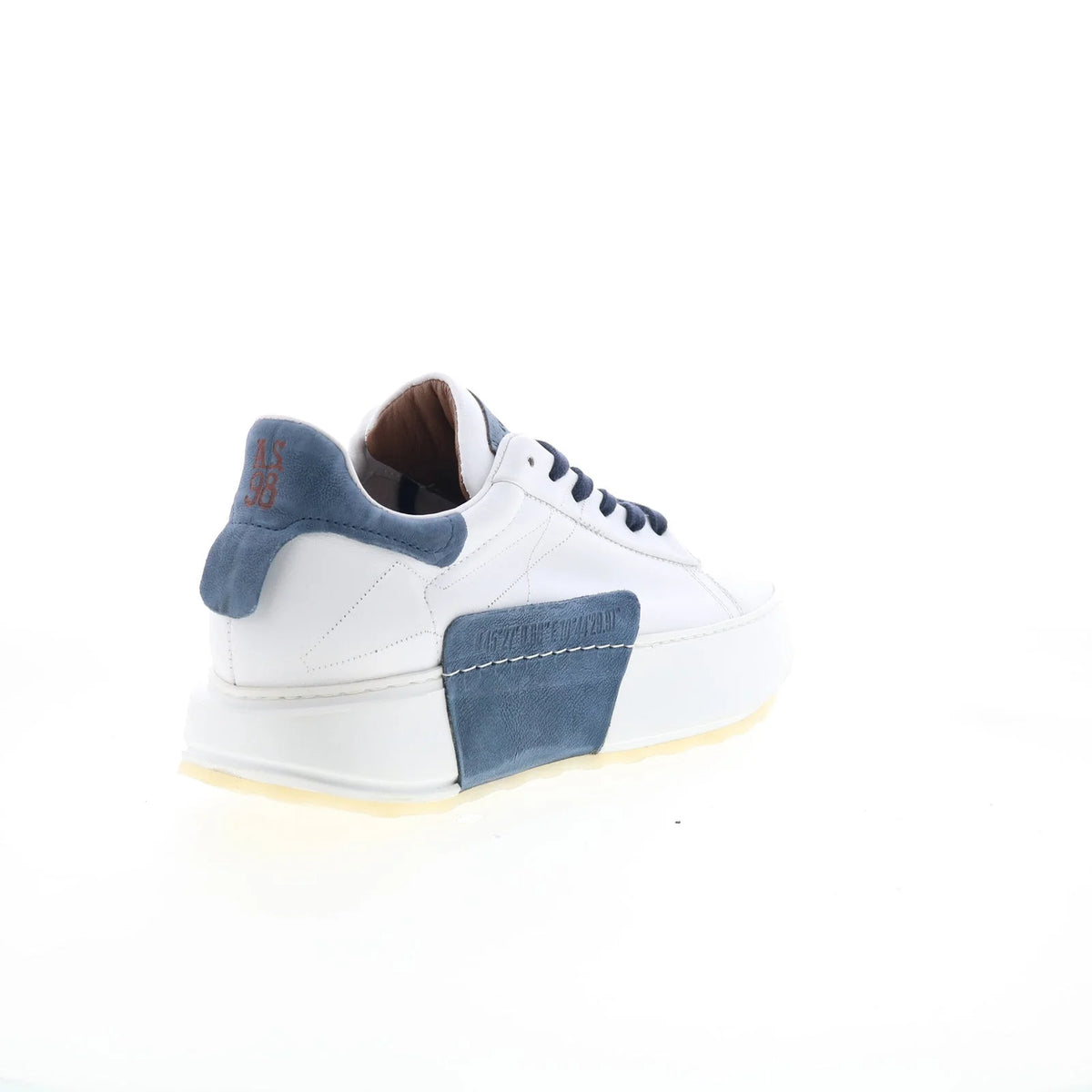 Hannie Womens White Leather Lace Up Lifestyle Sneakers Shoes