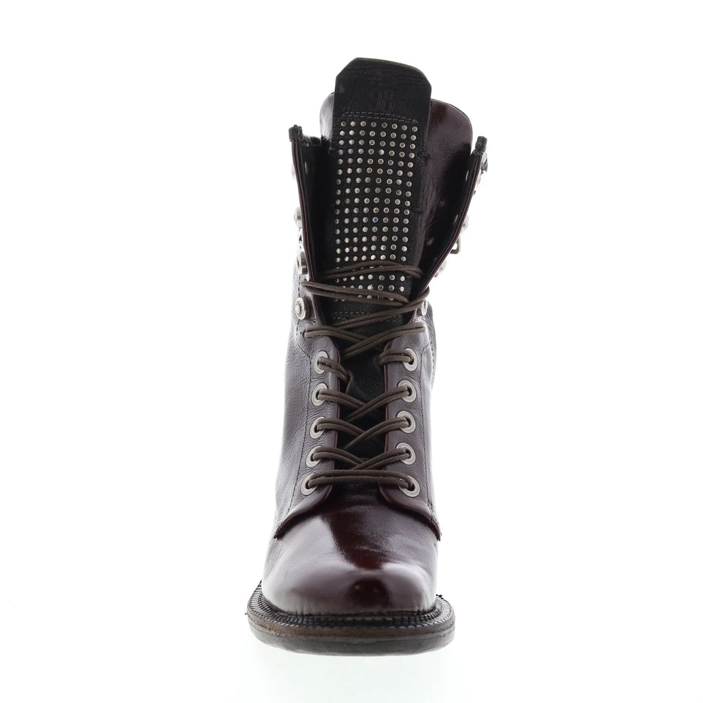 Saunder A23208-201 Womens Brown Leather Lace Up Casual Dress Boots