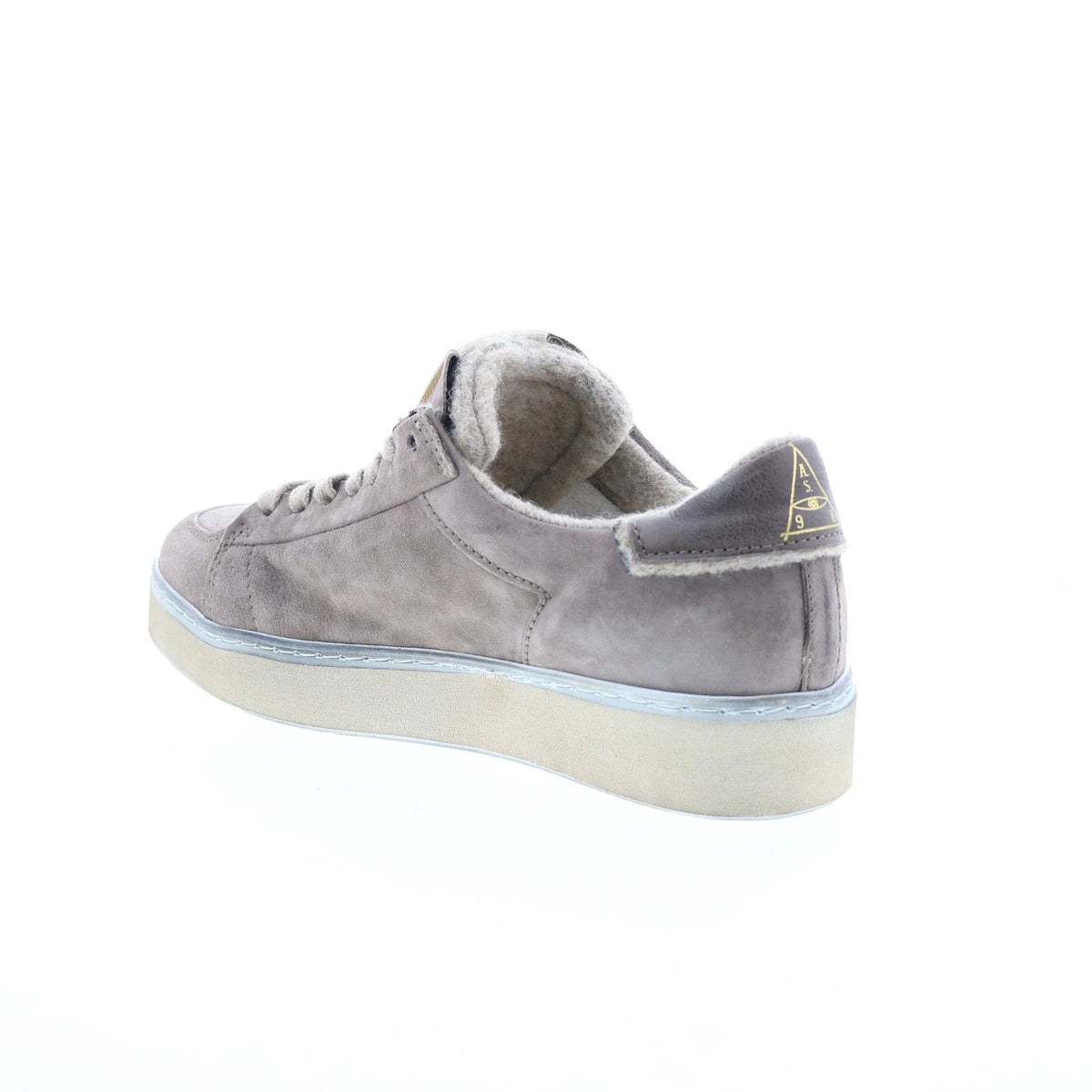 Flanch Mens Gray Leather Lace Up Lifestyle Sneakers Shoes