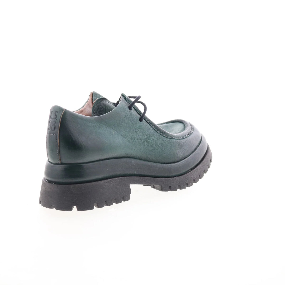 Daley Womens Green Leather Slip On Casual Dress Boots