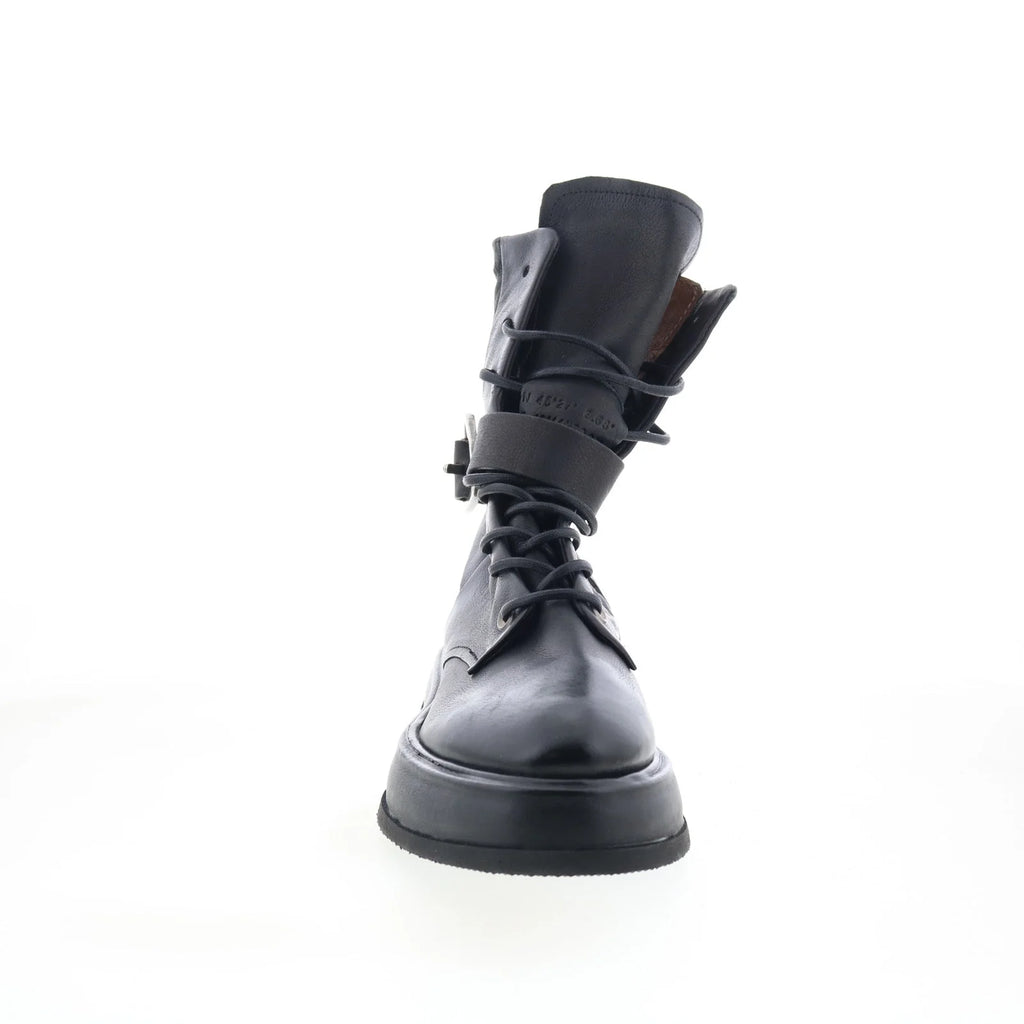 Vero A90203-301-6002 Womens Black Leather Ankle & Booties Boots