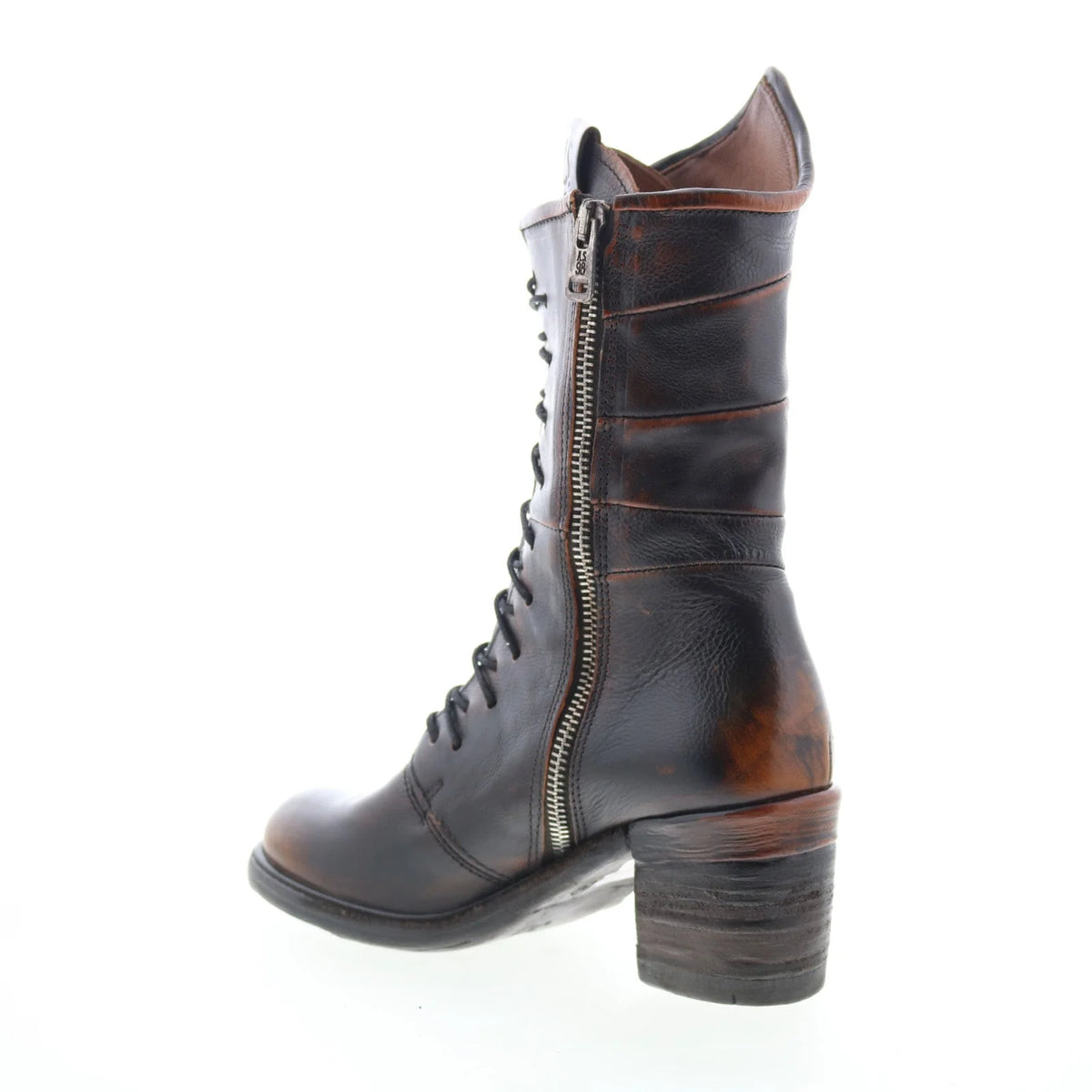 Jasper Womens Brown Leather Zipper Casual Dress Boots