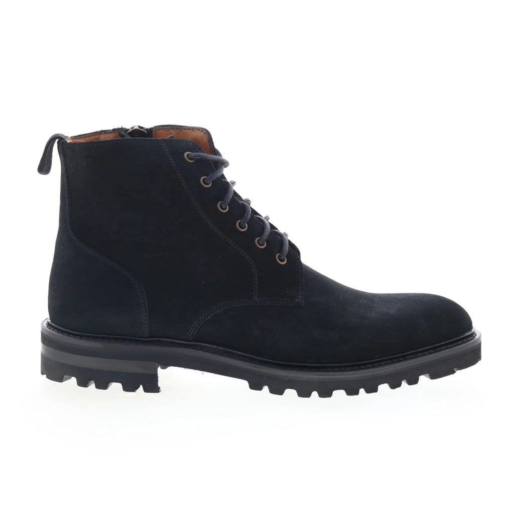 Aquatalia Leaston Waterproof M078001 Mens Black Suede Casual Dress Boots