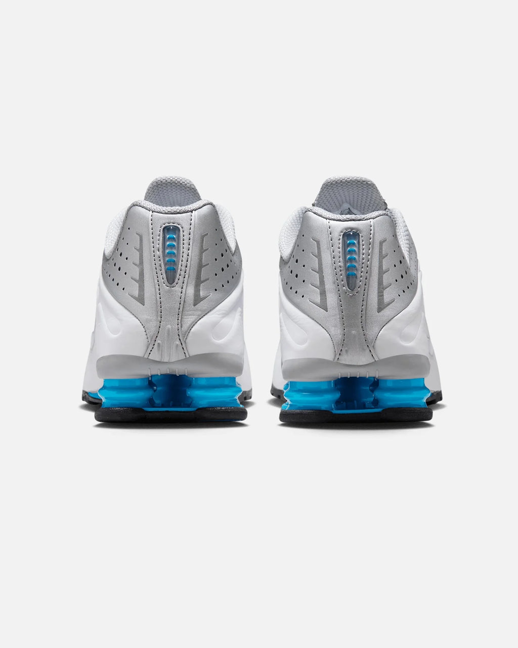 Shox R4 Metallic Silver/Blue