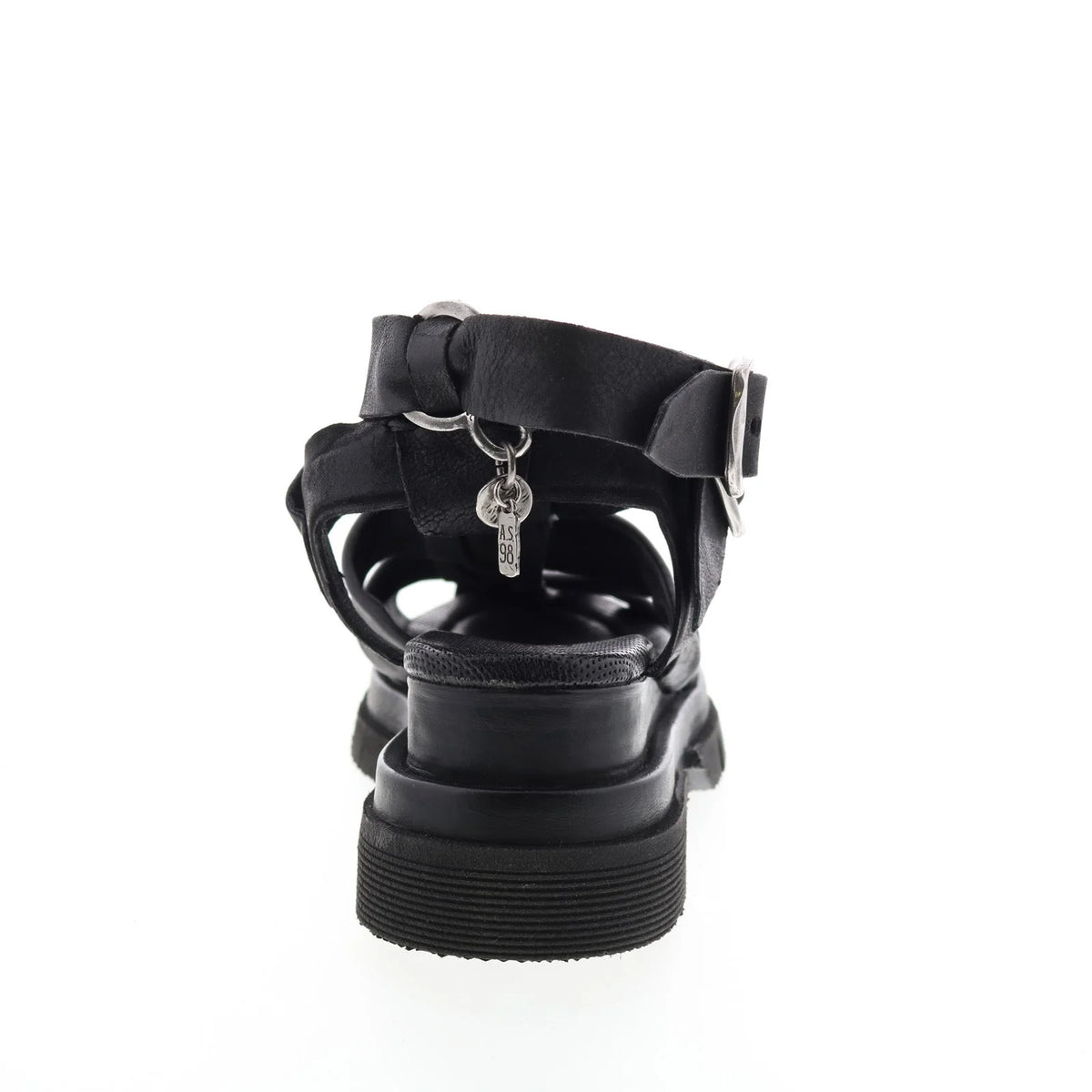 Colter A68002-101 Womens Black Leather Gladiator Sandals Shoes