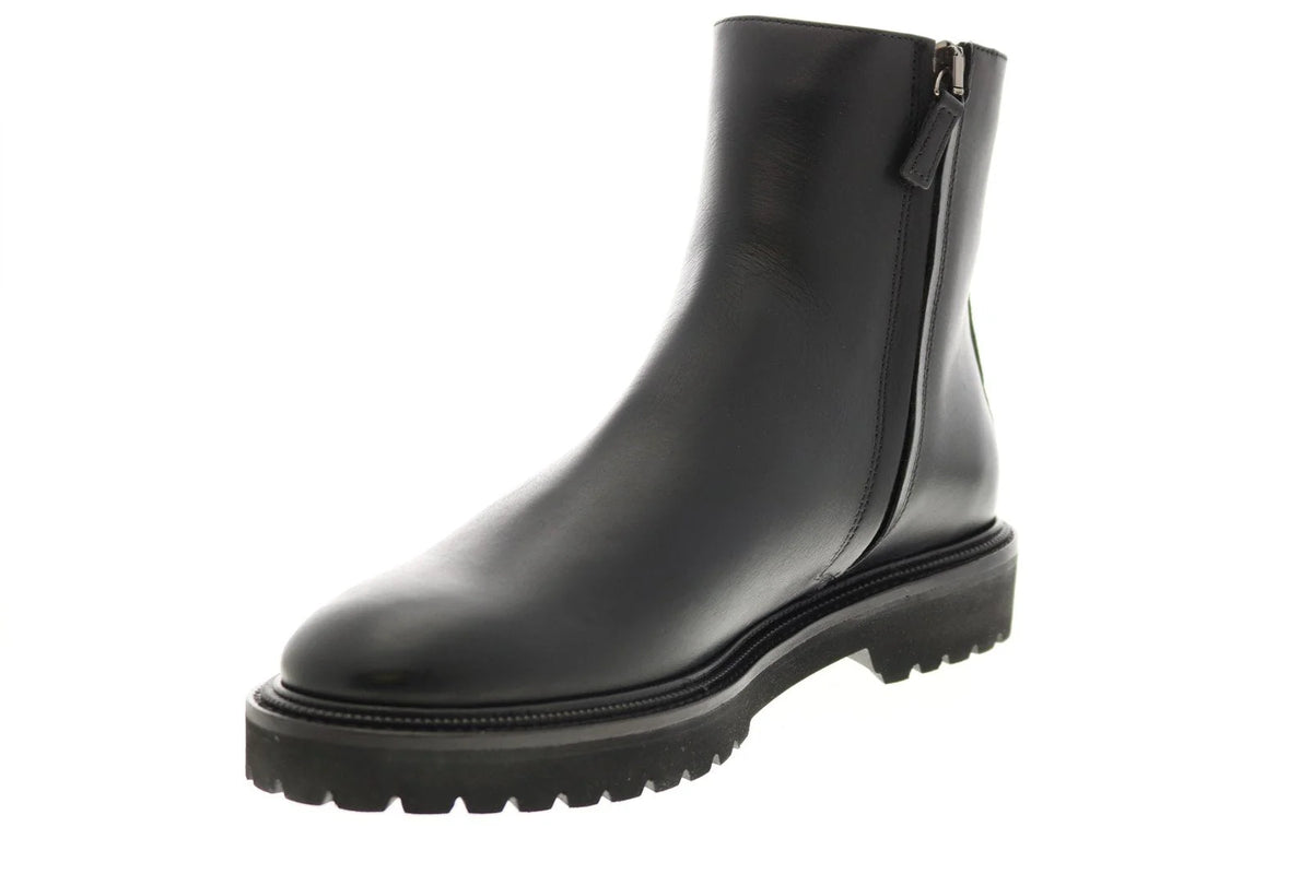 Aquatalia Pasquale Calf 34M0937-BLK Mens Black Leather Casual Dress Boots