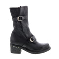 Norm A52203-101 Womens Black Leather Zipper Casual Dress Boots