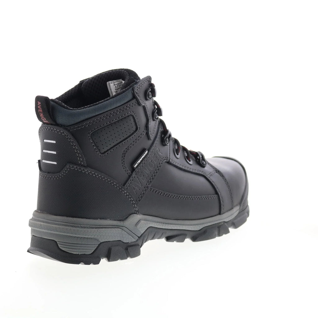 Avenger Ripsaw Carbon Toe Electric Hazard PR WP 6" Mens Black Work Boots