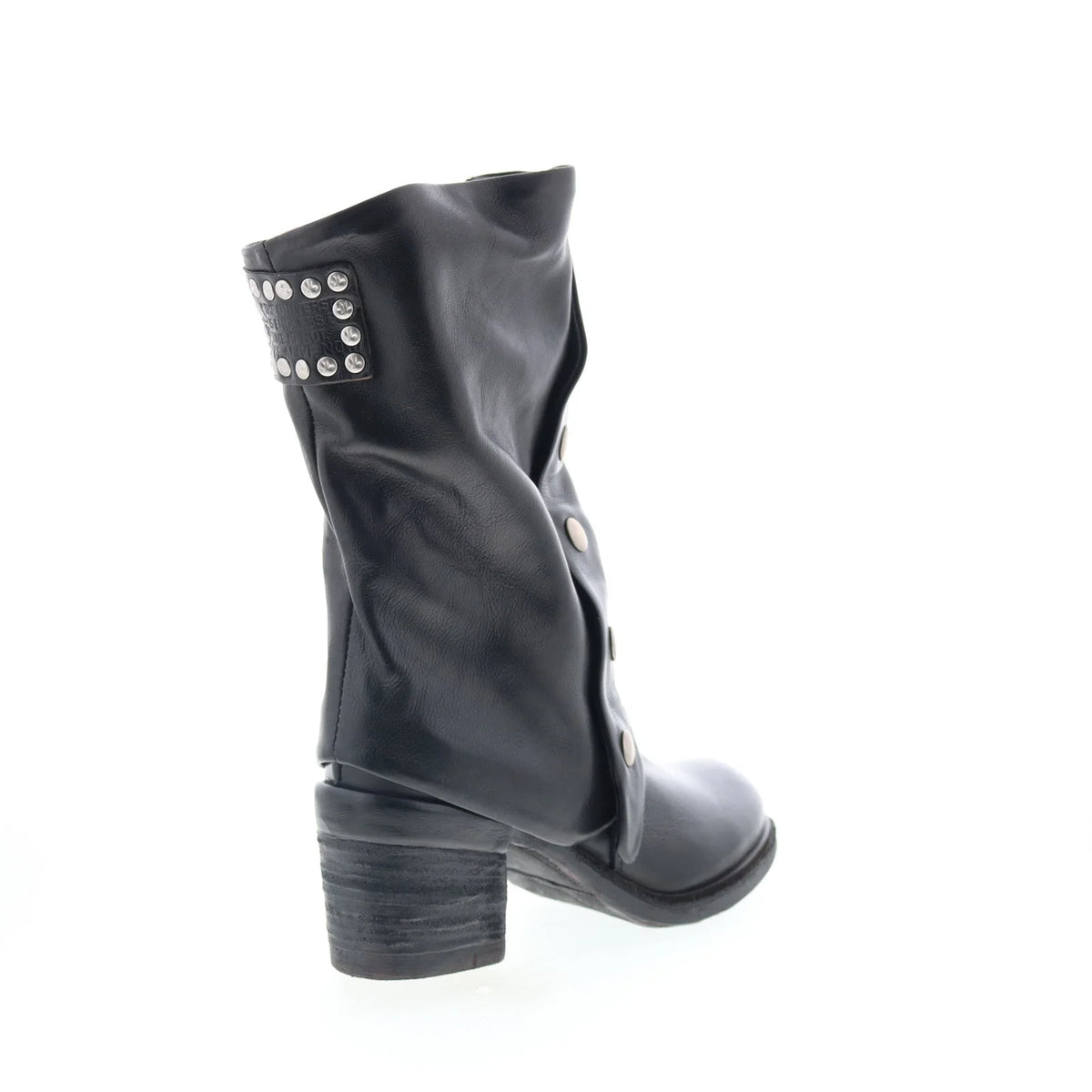 Jensen Womens Black Leather Zipper Ankle & Booties Boots