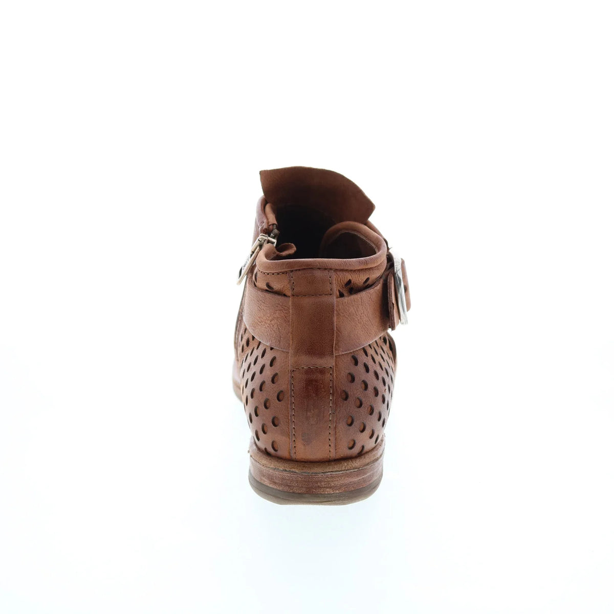 Zari 630253-101 Womens Brown Leather Ankle & Booties Boots