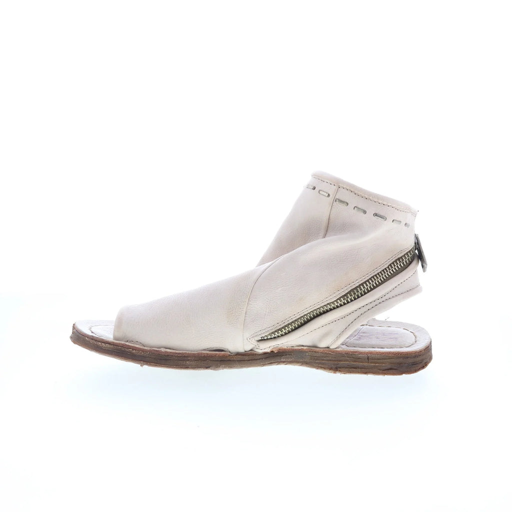 Rhodes A16036-101-6916 Womens White Leather Gladiator Sandals Shoes