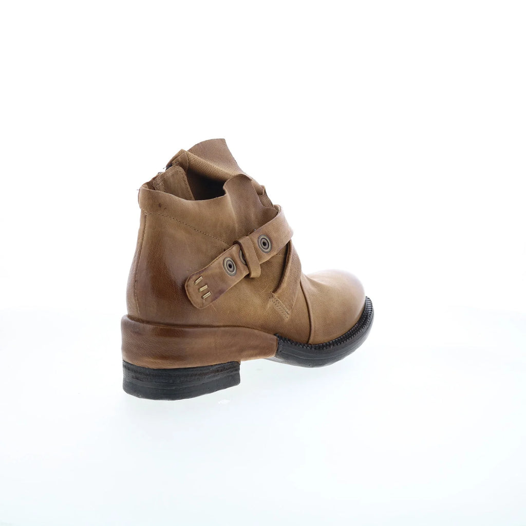 Martina Womens Brown Leather Zipper Casual Dress Boots