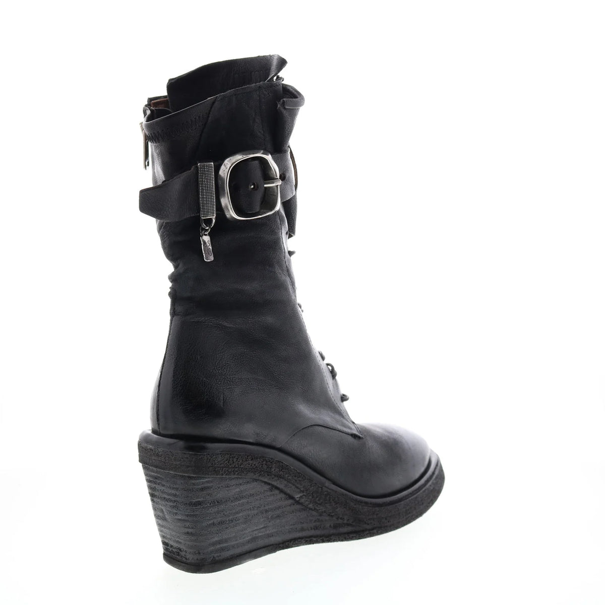 Thatcher A30210-201 Womens Black Leather Casual Dress Boots