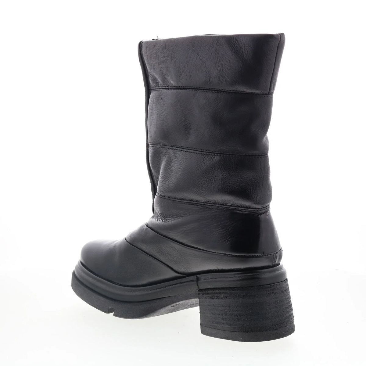Edwin Womens Black Leather Zipper Casual Dress Boots