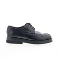 Tylor Womens Black Leather Lace Up Oxford Flats Shoes