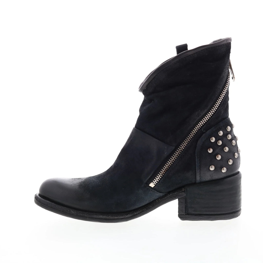Orrin 548204-301 Womens Black Leather Zipper Casual Dress Boots