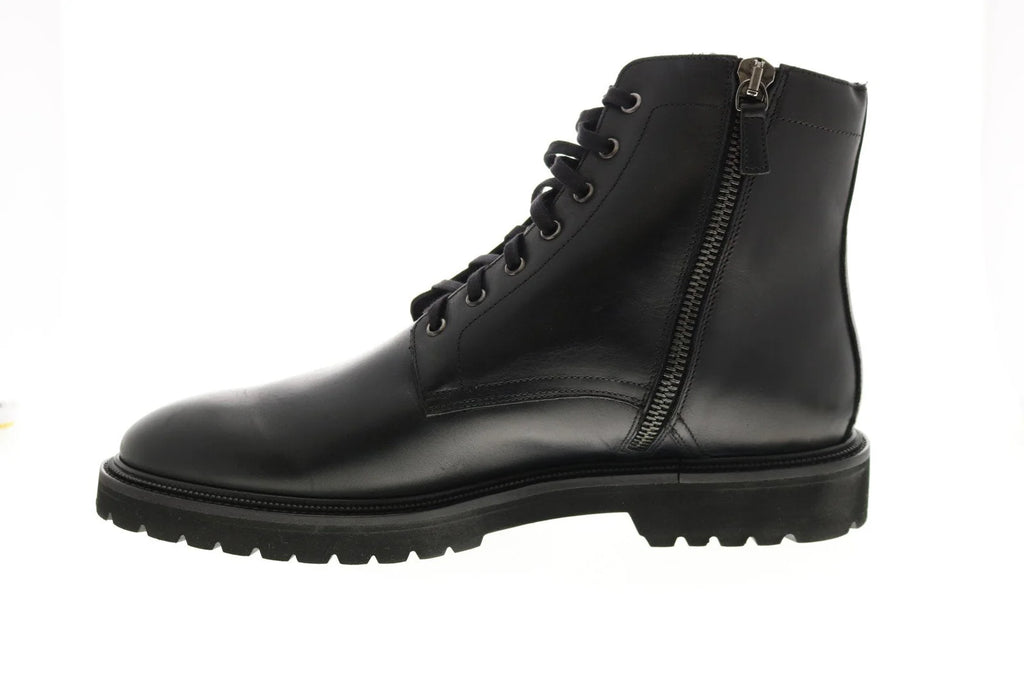 Aquatalia Patrizio Calf 34M0935-BLK Mens Black Leather Casual Dress Boots