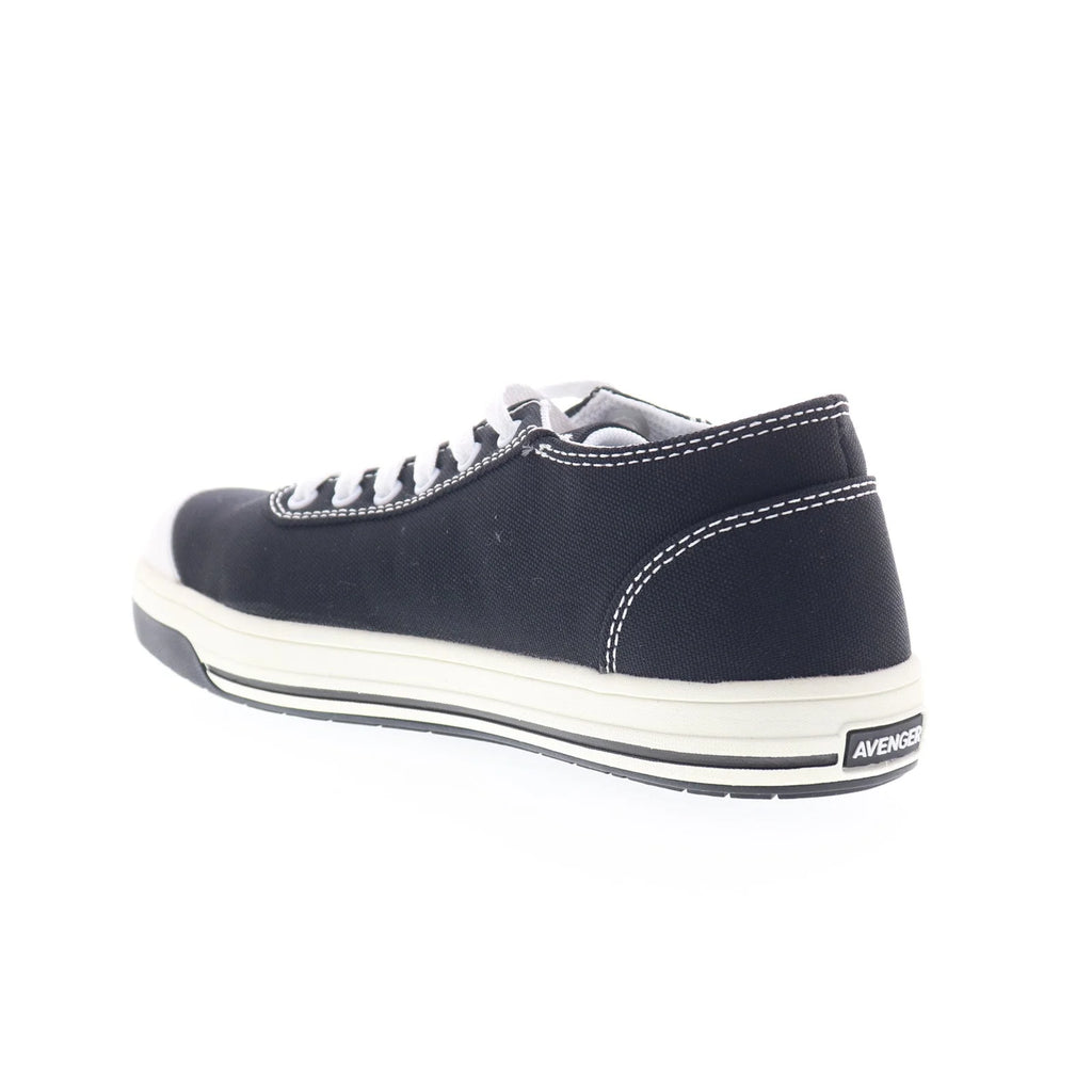 Avenger Blade 6 Eye Aluminum Toe A320 Mens Black Canvas Work & Safety Shoes