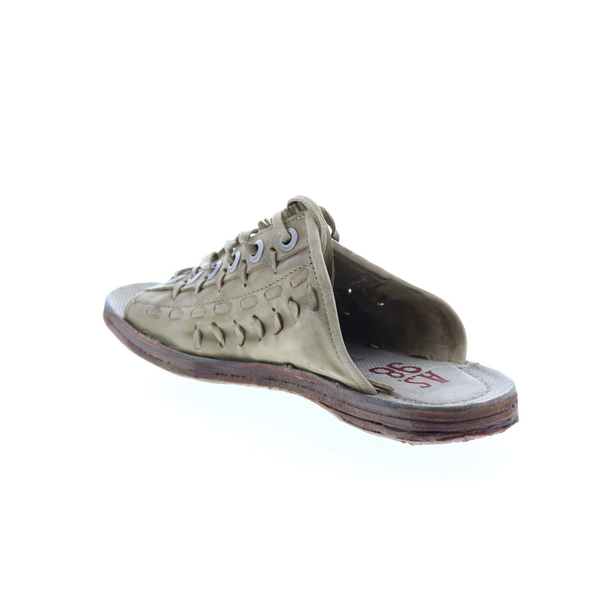 Regis A16032-101 Womens Green Leather Sandals Shoes