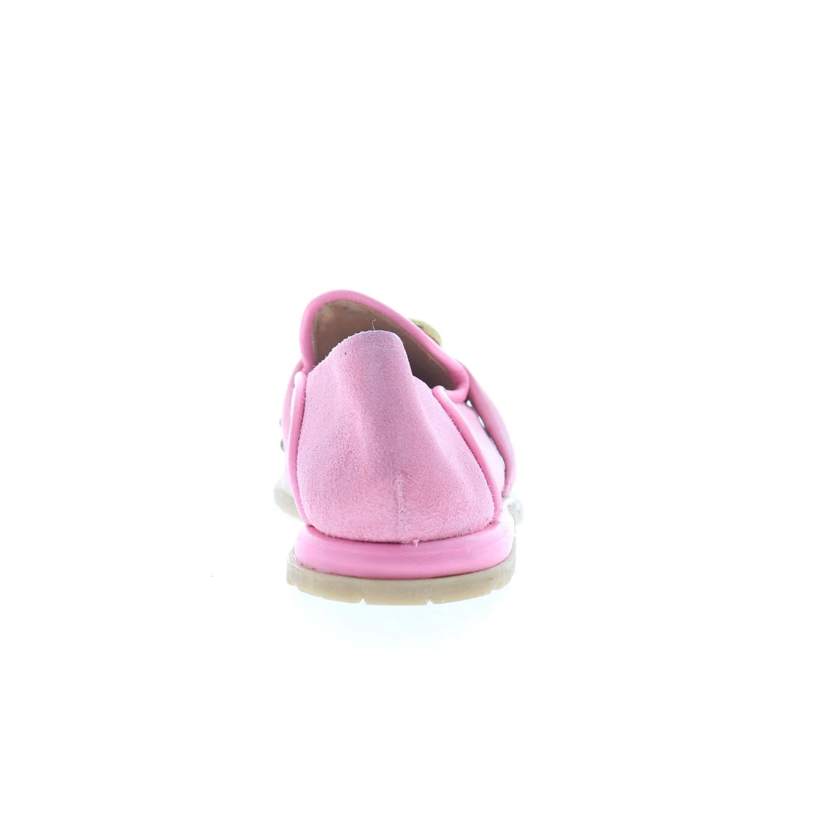 Tayte Womens Pink Leather Hook & Loop Loafer Flats Shoes