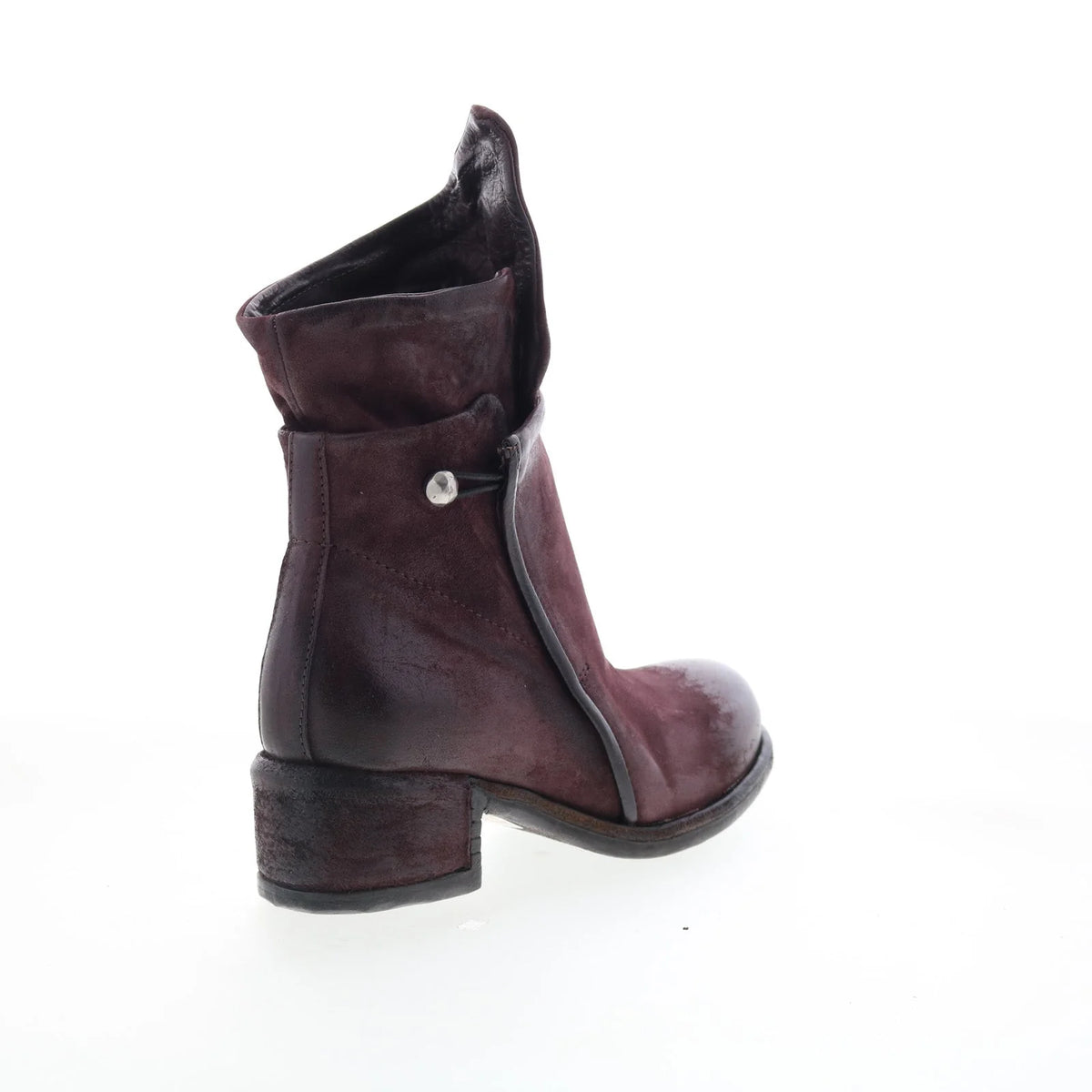 Ibsen Womens Burgundy Leather Zipper Casual Dress Boots