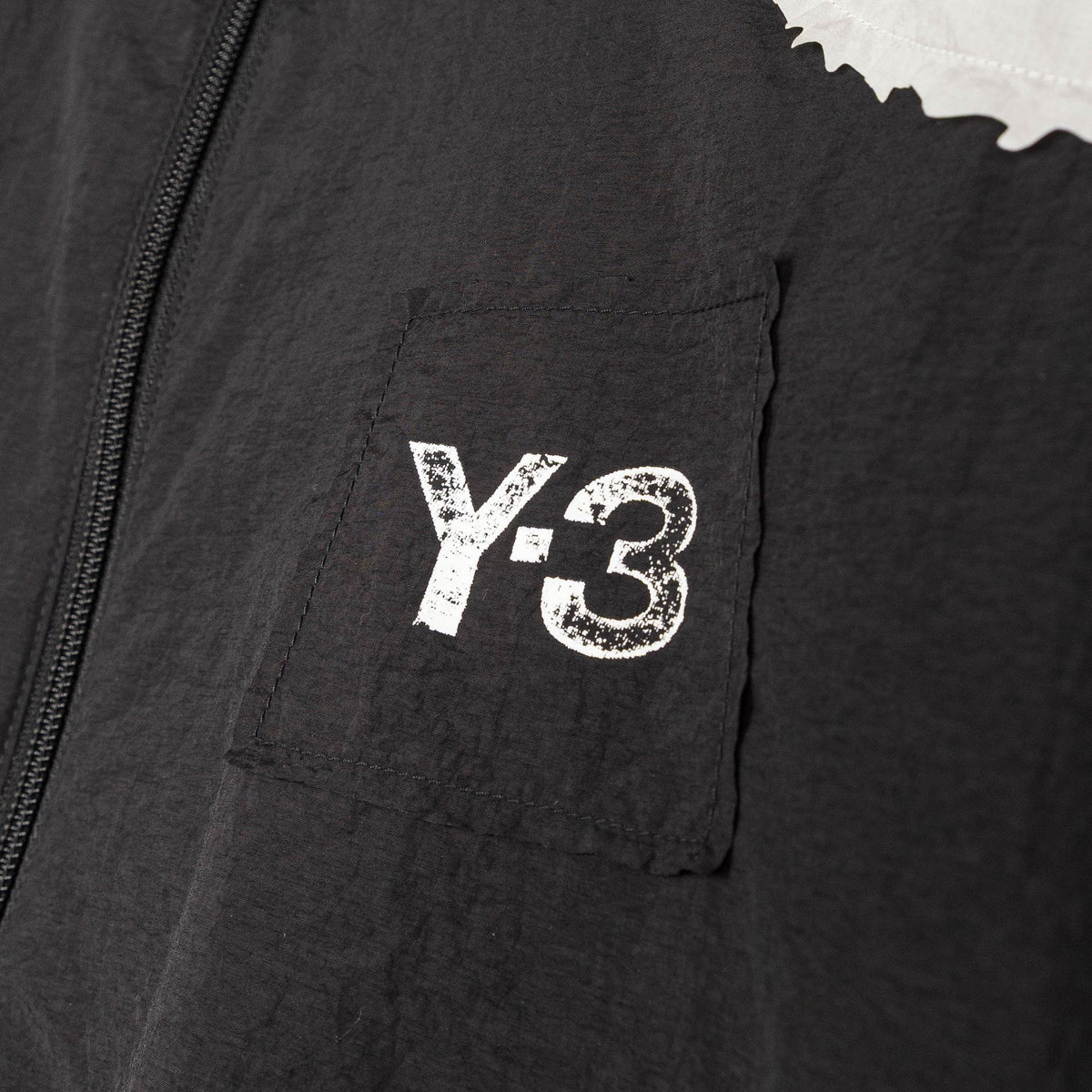 Y-3 Raw Edge 3 Stripes Nylon Shell Jacket
