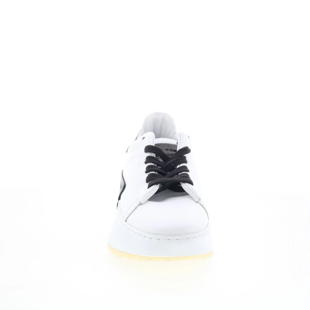 Hannie A87110-103-0002 Womens White Leather Lifestyle Sneakers Shoes