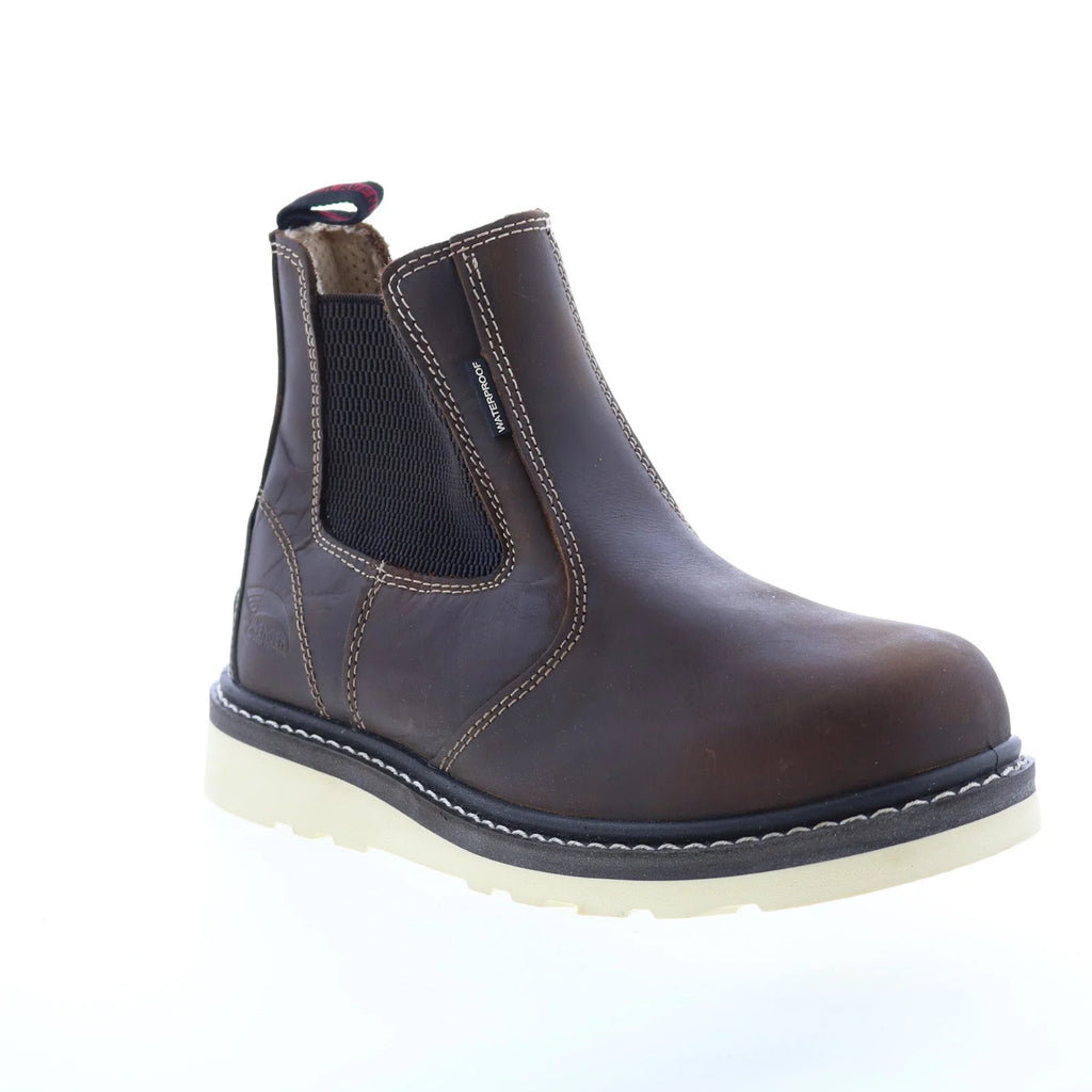 Avenger Wedge Romeo Electrical Hazard Waterproof Womens Brown Work Boots