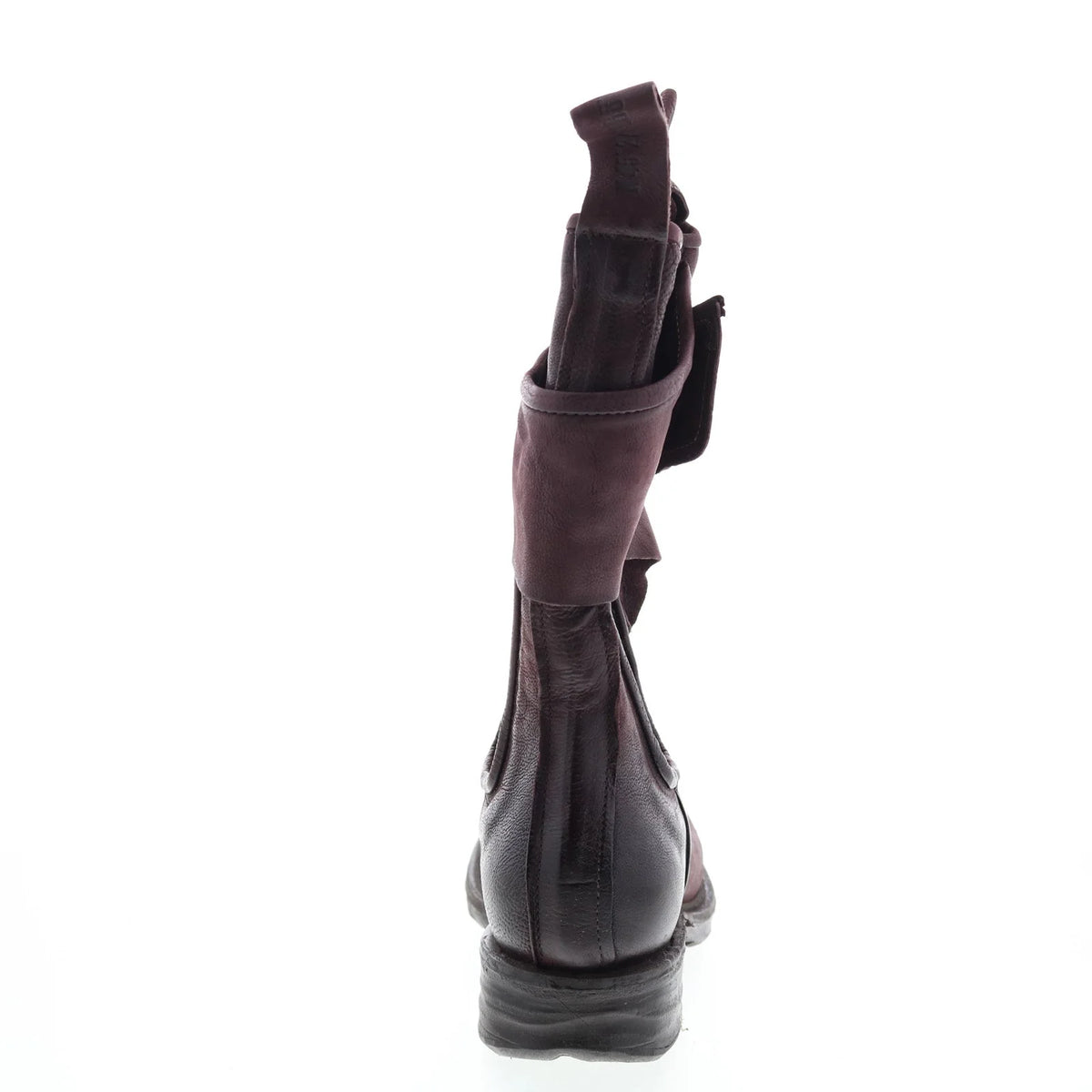 Sikes A50216-102 Womens Burgundy Leather Slip On Chelsea Boots