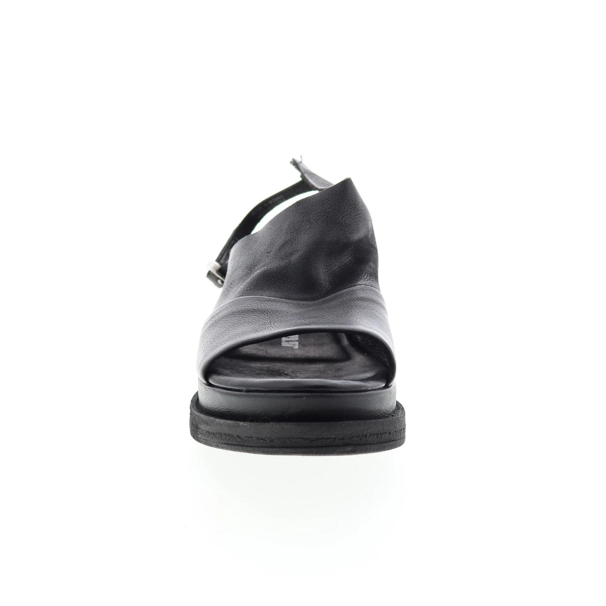 Lira A15027-101 Womens Black Leather Platform Sandals Shoes