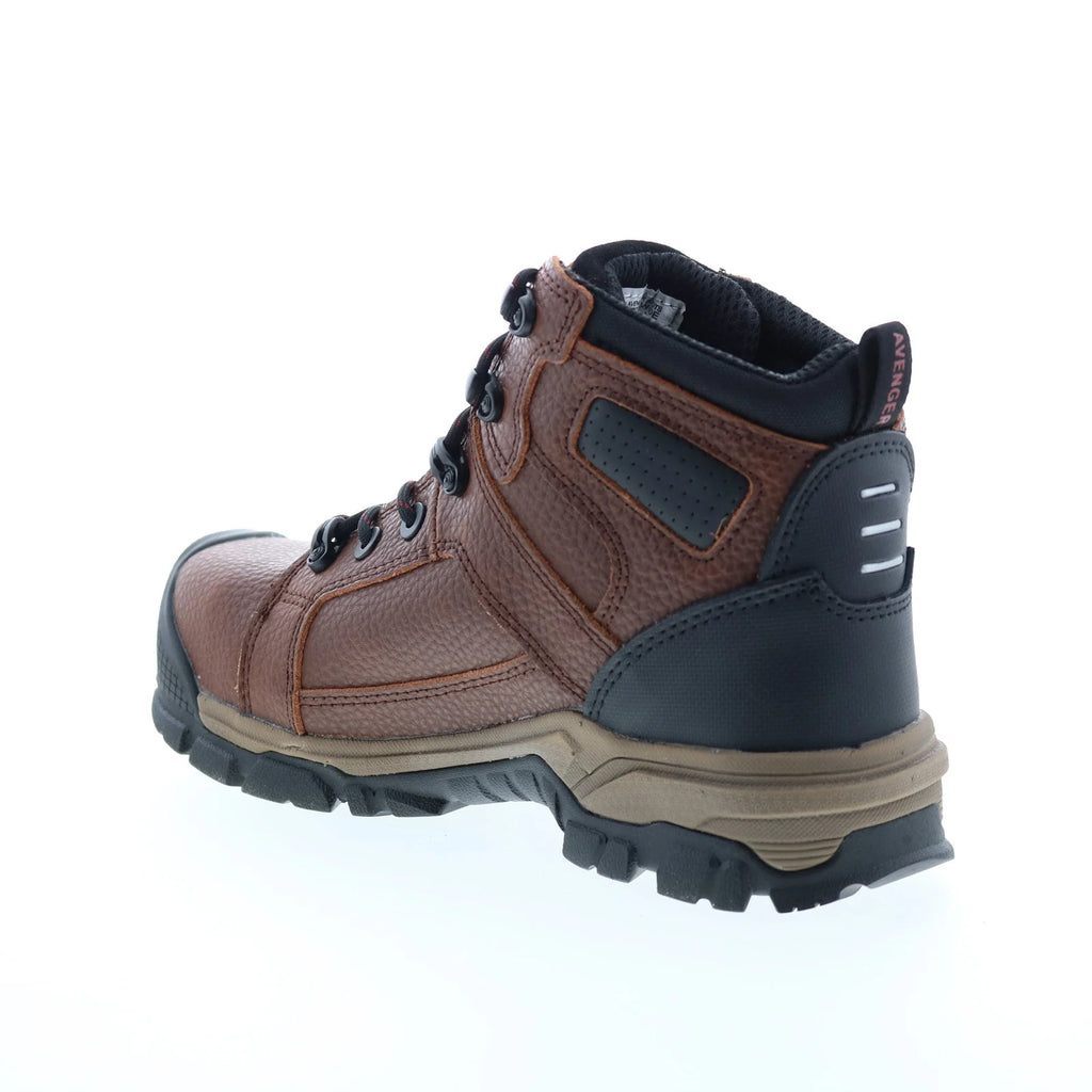 Avenger Ripsaw Carbon Toe Waterproof Mens Brown Wide Work & Safety Boots