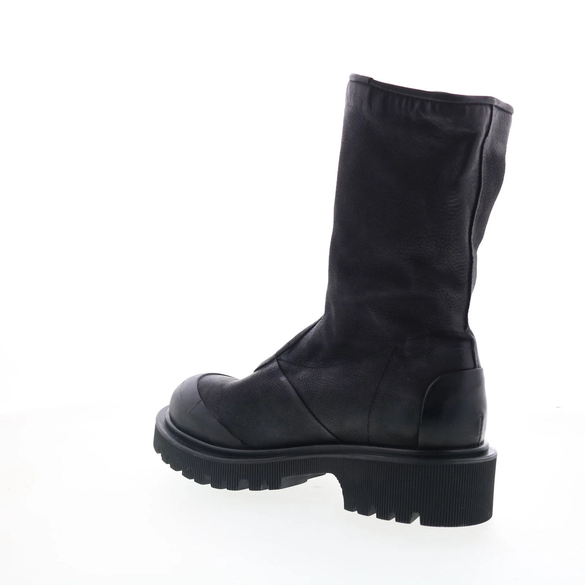 Tobie Womens Black Leather Zipper Casual Dress Boots