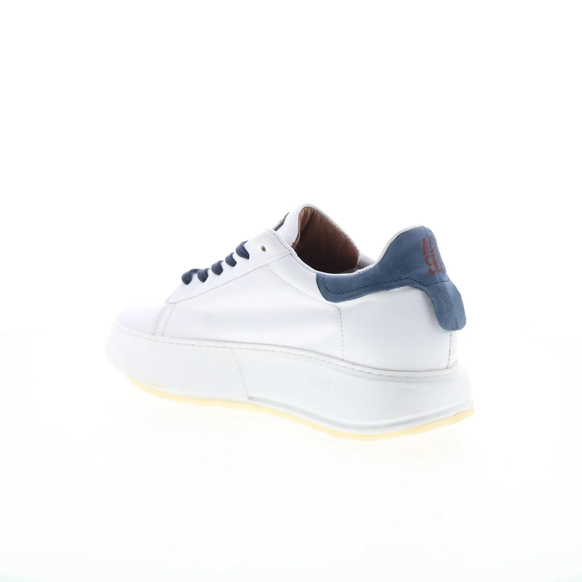 Hannie Womens White Leather Lace Up Lifestyle Sneakers Shoes