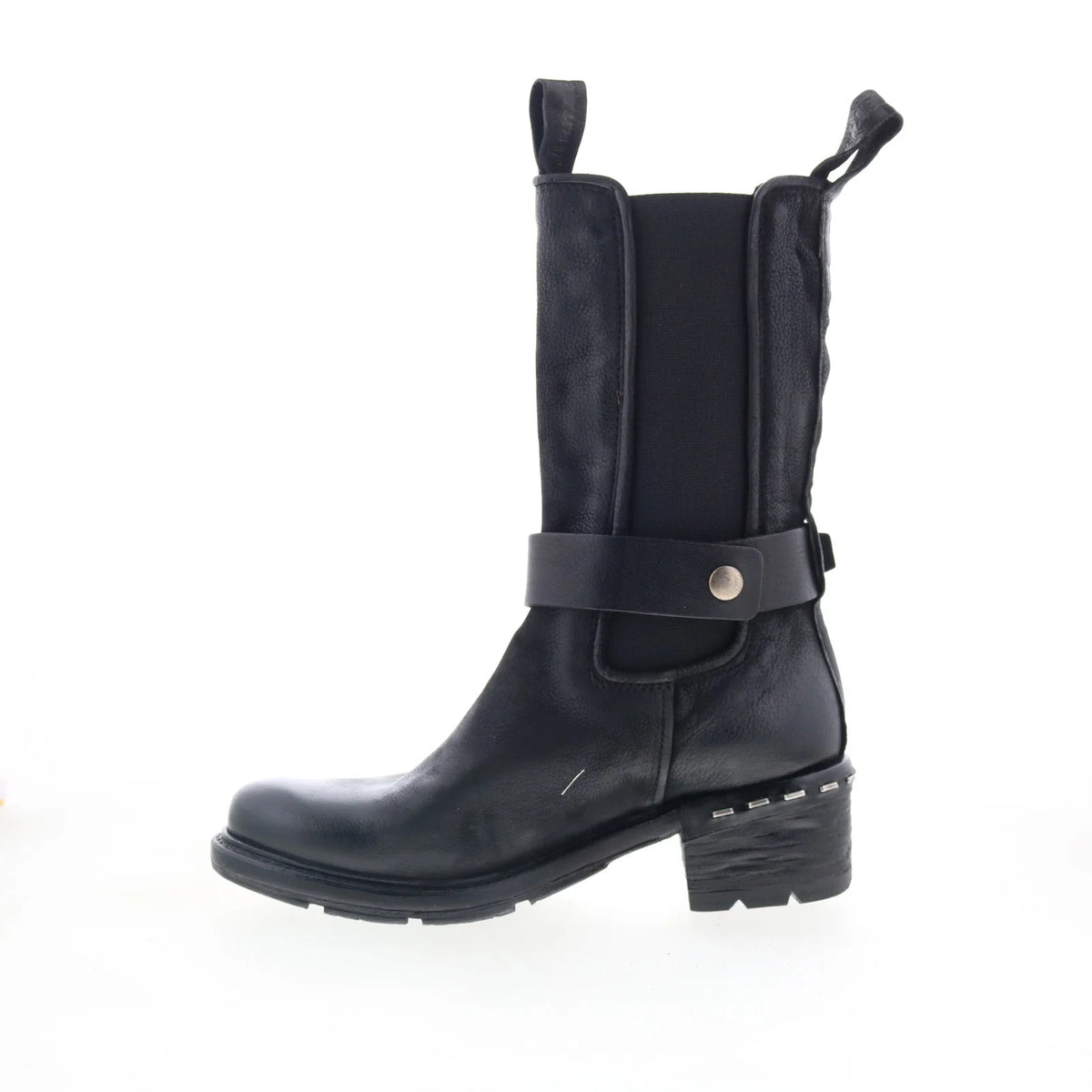 Nayden A63201-201-6002 Womens Black Leather Casual Dress Boots