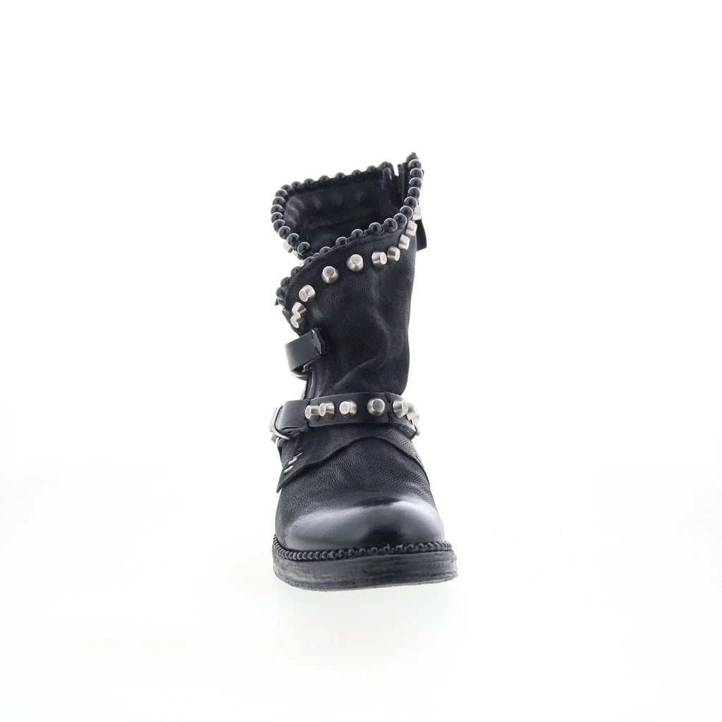 Vianne 250202-102-6002 Womens Black Leather Ankle & Booties Boots