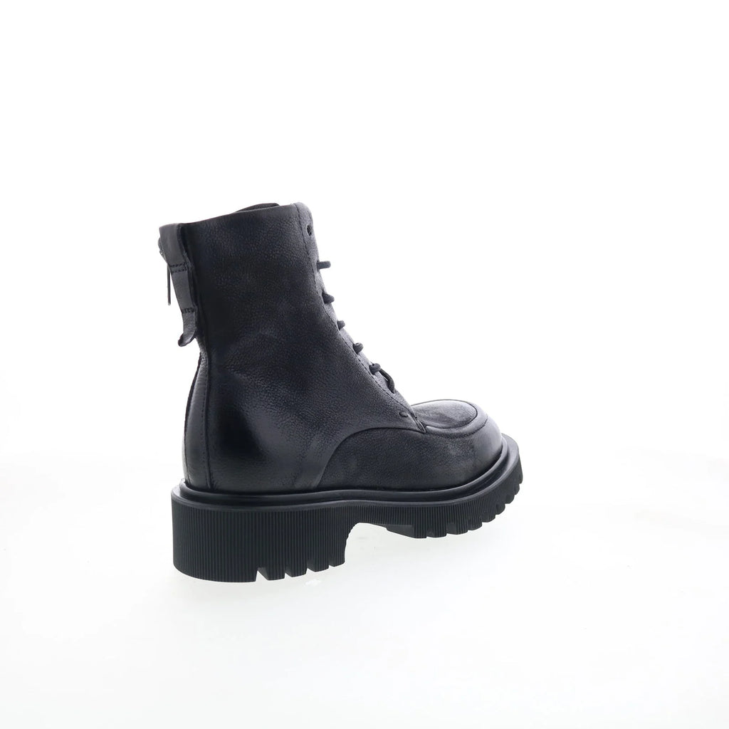 Truett Womens Black Leather Zipper Casual Dress Boots