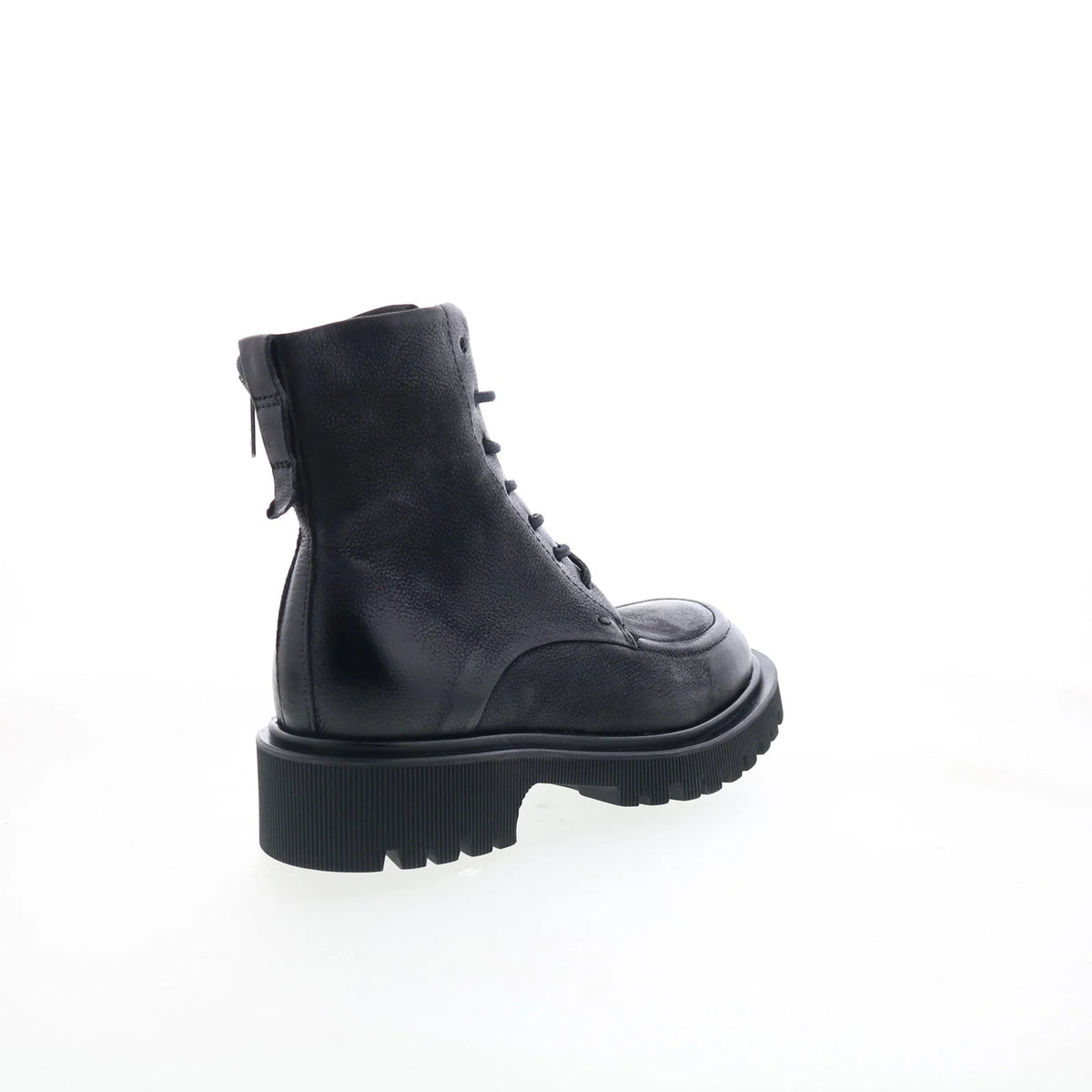 Truett Womens Black Leather Zipper Casual Dress Boots