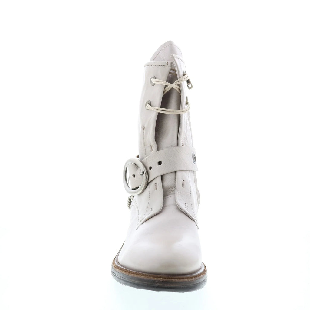 Faust A51202-101 Womens Beige Leather Hook & Loop Casual Dress Boots