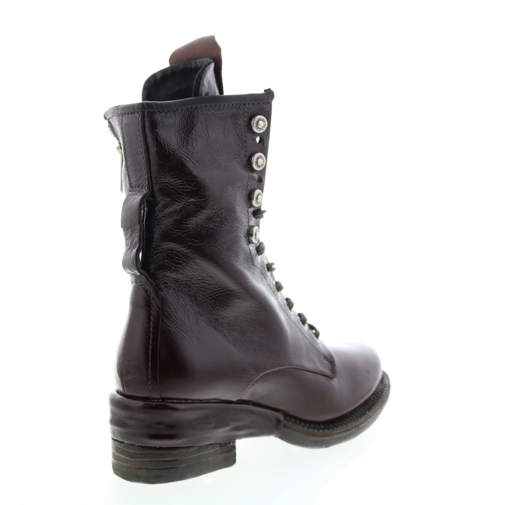 Saunder A23208-201 Womens Brown Leather Lace Up Casual Dress Boots
