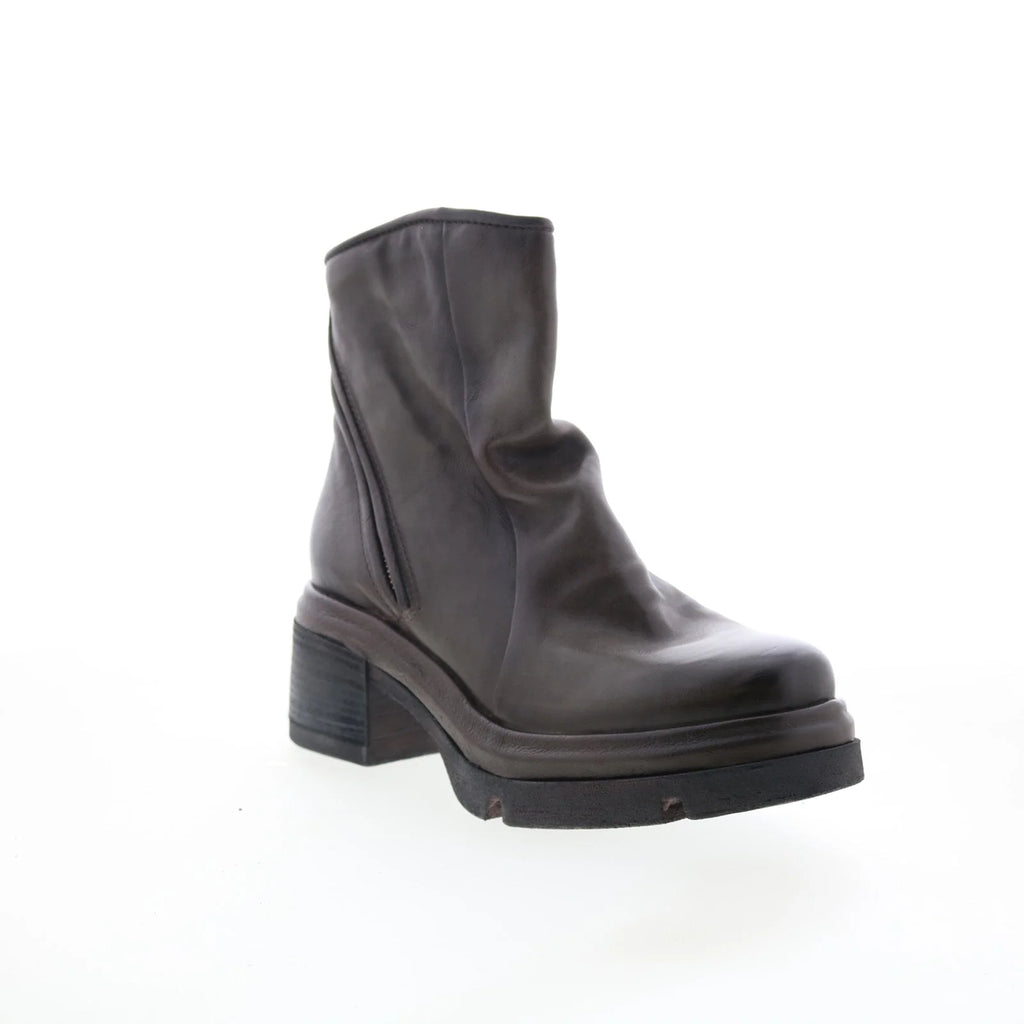 Edgar Womens Brown Leather Zipper Casual Dress Boots