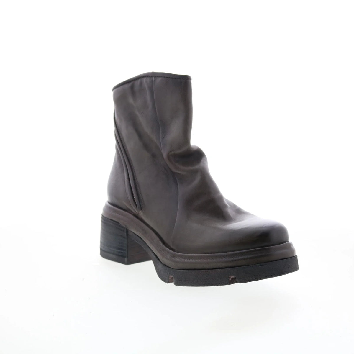 Edgar Womens Brown Leather Zipper Casual Dress Boots