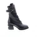 Layne Womens Black Leather Zipper Casual Dress Boots