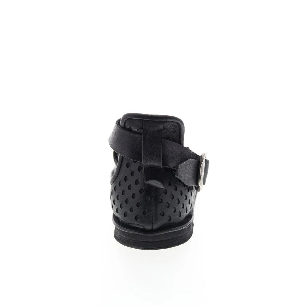 Mason A67005-201 Womens Black Leather Strap Sandals Shoes